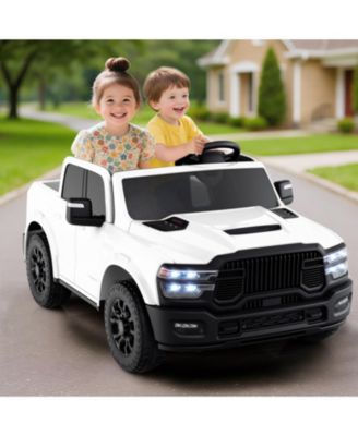 Big Kids 24V Ride On Truck 2-Seater with Music & Remote Control