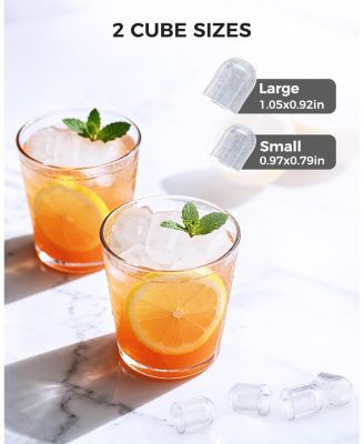 Portable Countertop Ice Maker, Fast Production with 2 Ice Sizes & Self-Cleaning