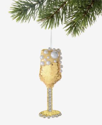 Beauty Boom Champagne Ornament