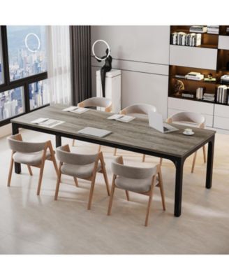 6.5ft Conference Room Table, 157.48" W x 55.12" D Large Office Meeting Table (4 Pcs)