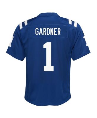 Big Boys and Girls Ahmad Sauce Gardner Blue Indianapolis Colts Home Game Jersey