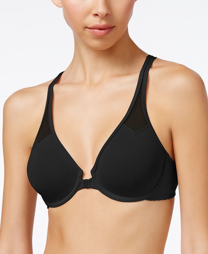 Cotton Luxe Front And Back Close Wireless Bra - Black Hue - Final Sale! 