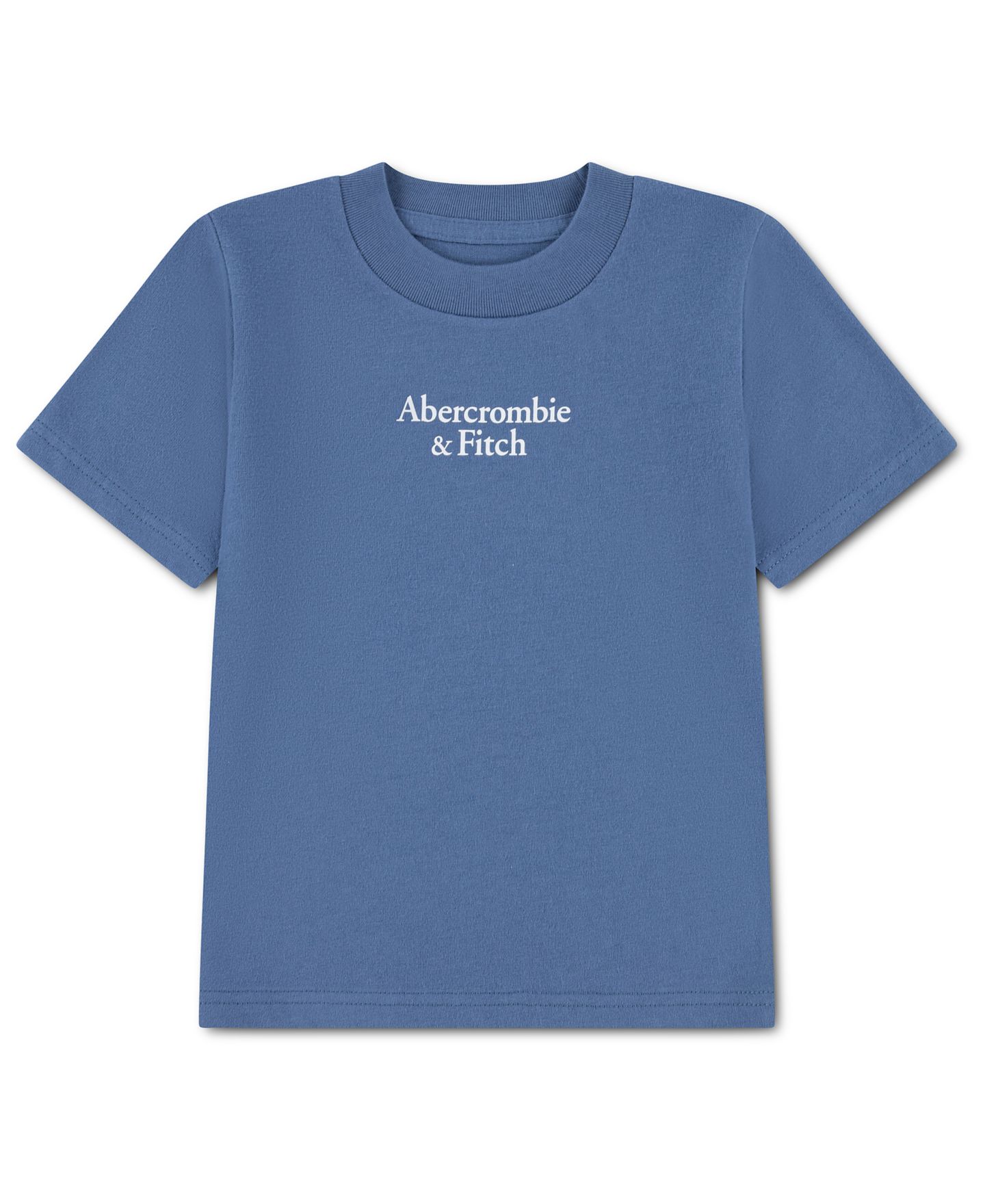 Футболка abercrombie kids Logo Classic T-Shirt для мальчиков-малышей, цвет: Синий — фото 1