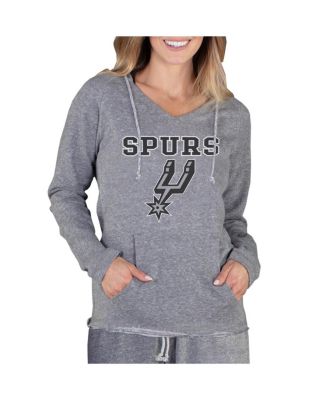 Women's Gray San Antonio Spurs Mainstream Terry Hooded Top