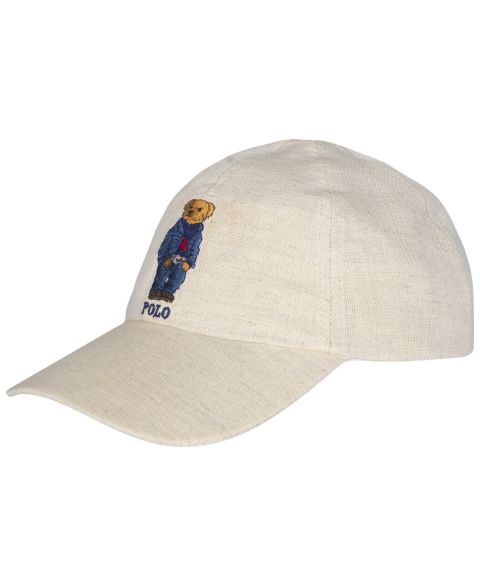 Мужская кепка Polo Ralph Lauren Classic Linen Bear, цвет: Тёмно-синий