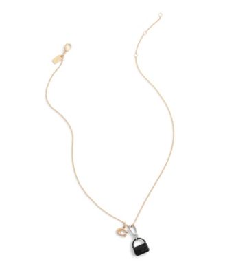 Black Collectible Signature Sculpted C Handbag Jewelry Charm