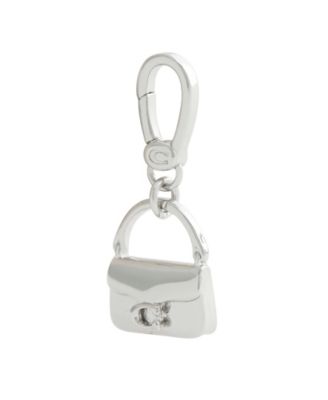 Rhodium Collectible Signature Sculpted Handbag Jewelry Charm