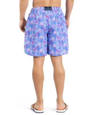 Men's Brushstroke Printed Swim Shorts