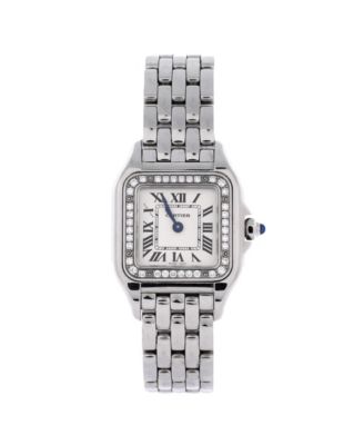 Panthere de Cartier Quartz Watch in Stainless Steel with Diamond Bezel 22mm