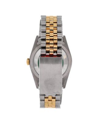 Oyster Perpetual Datejust Automatic Watch in Stainless Steel and Gold with Diamond Markers 36mm