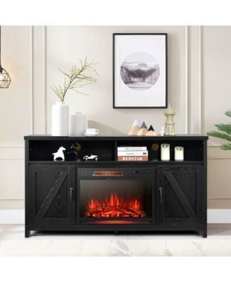 59'' Fireplace TV Stand W/ 25'' 1350W Electric Fireplace Heater