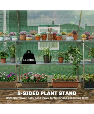 Walk-in Tunnel house with Shelves, Hoop House house