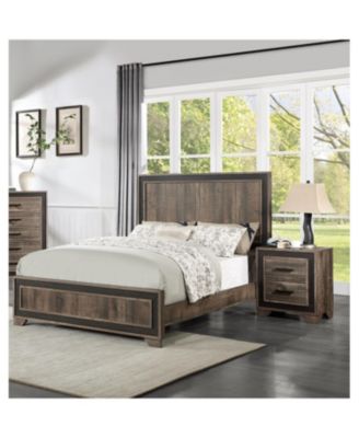  Oak Nightstand with 2 Drawers