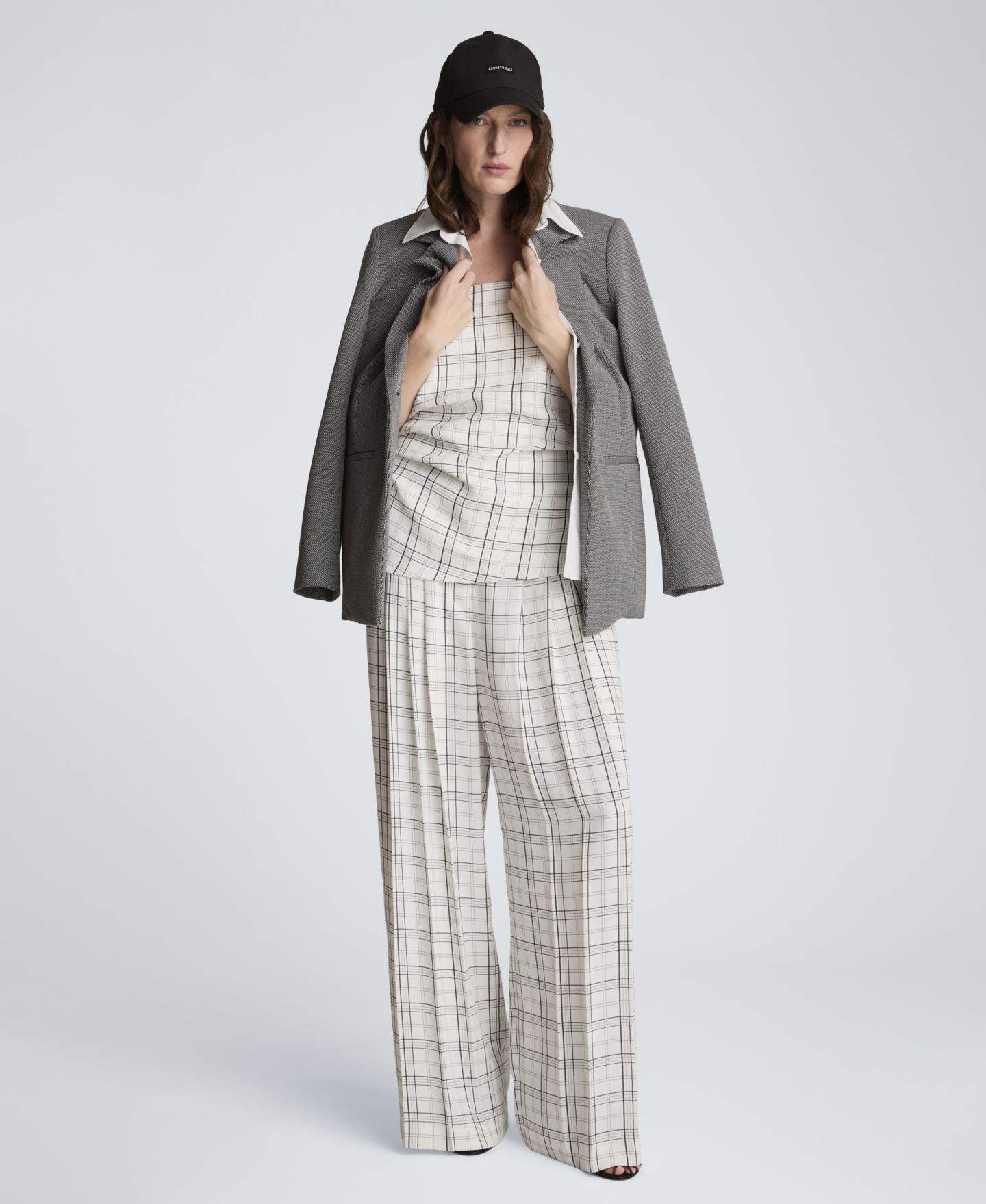 Корсет, завязка на шее — Kenneth Cole, цвет: Белый / Чёрный — фото 2