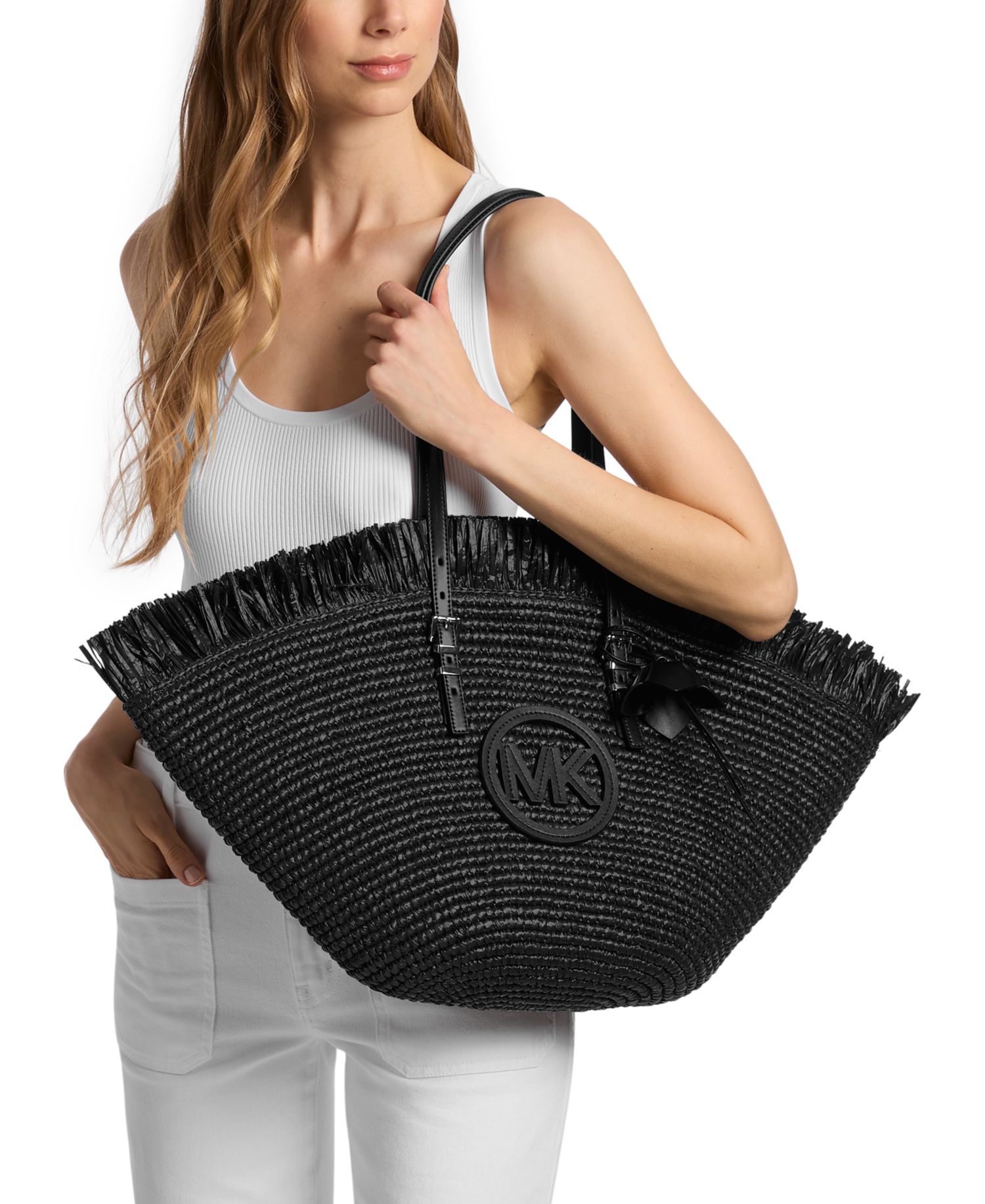 Isa Large Fan Tote Handbag