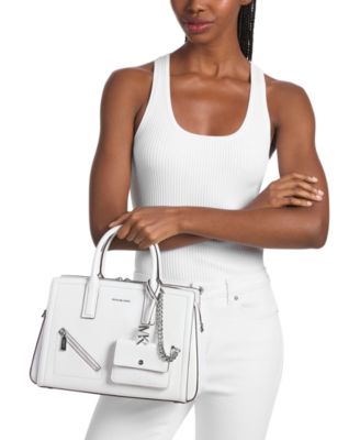 Laila Medium Center Zip Satchel Bag