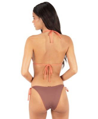 Women's Solid Reversible Side-Tie Bottoms