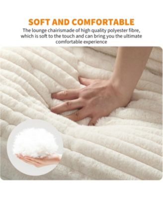 Sling Accent Chair with Metal Frame and Foam Cushion