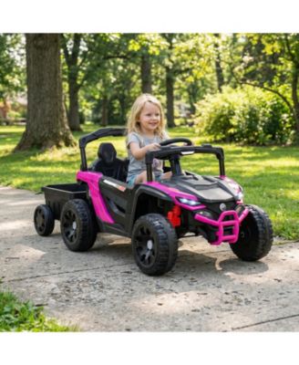12V Electric Ride On Tractor with Parent Remote for Kids