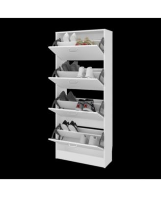 INOLA Vertical Shoe Cabinet with Doors for Home Organization,