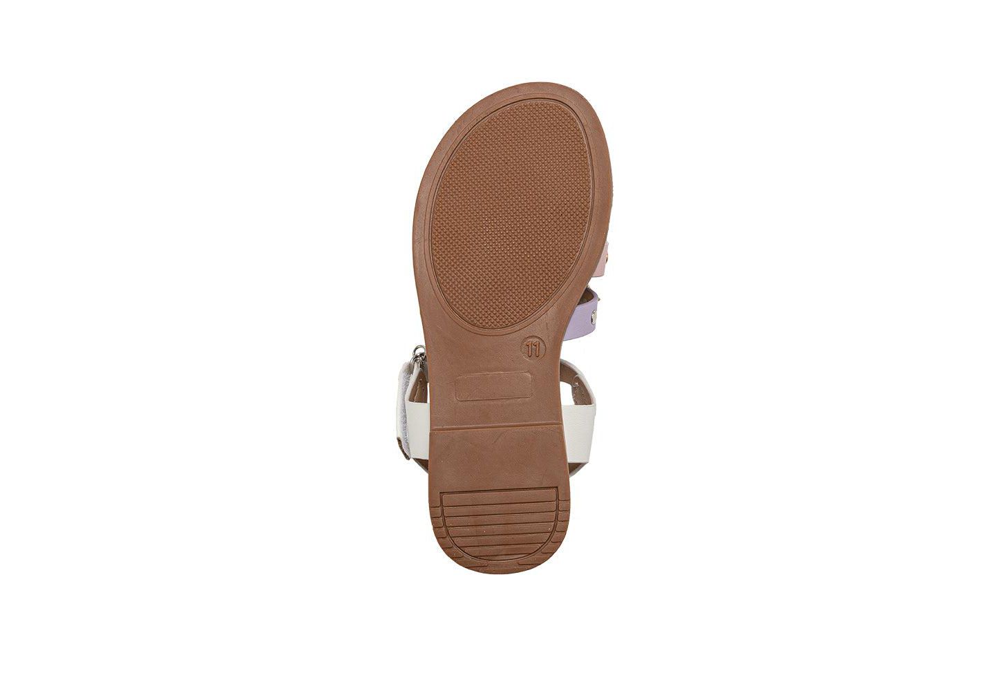 Сандалии Bebe Sandals - Strappy Flat Sandals and Studded Summer Shoes для девочек, цвет: Пастельный разноцветный — фото 4