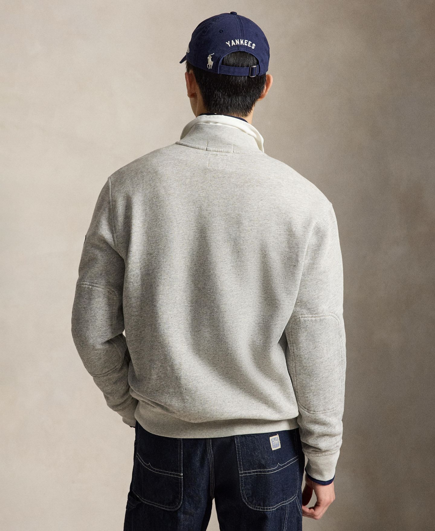 Женский свитшот Polo Ralph Lauren and New York Yankees™ Long-Sleeve Sweatshirt, цвет: Меланжевый — фото 7
