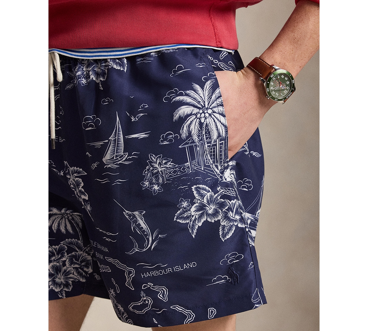Polo Ralph Lauren Men's Classic-Fit Swim Trunks