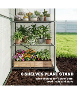 house for Outdoors, 6 Shelves house with PE Cover,