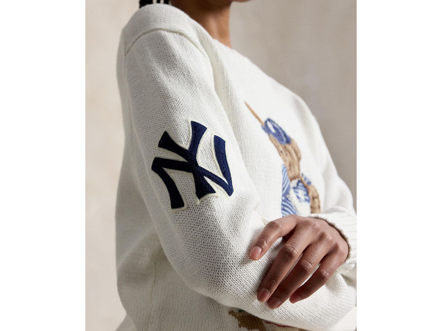 Мужской свитер Polo Ralph Lauren and Crewneck, цвет: Белый комбинированный — фото 5