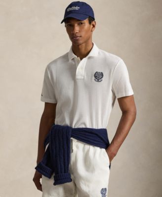 Men's Embroidered Wimbledon Collared Polo Shirt