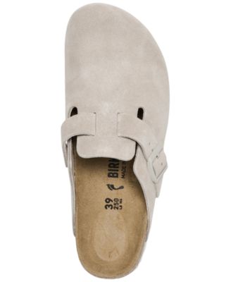 Women's Boston Suede Leather Casual Clogs from Finish Line