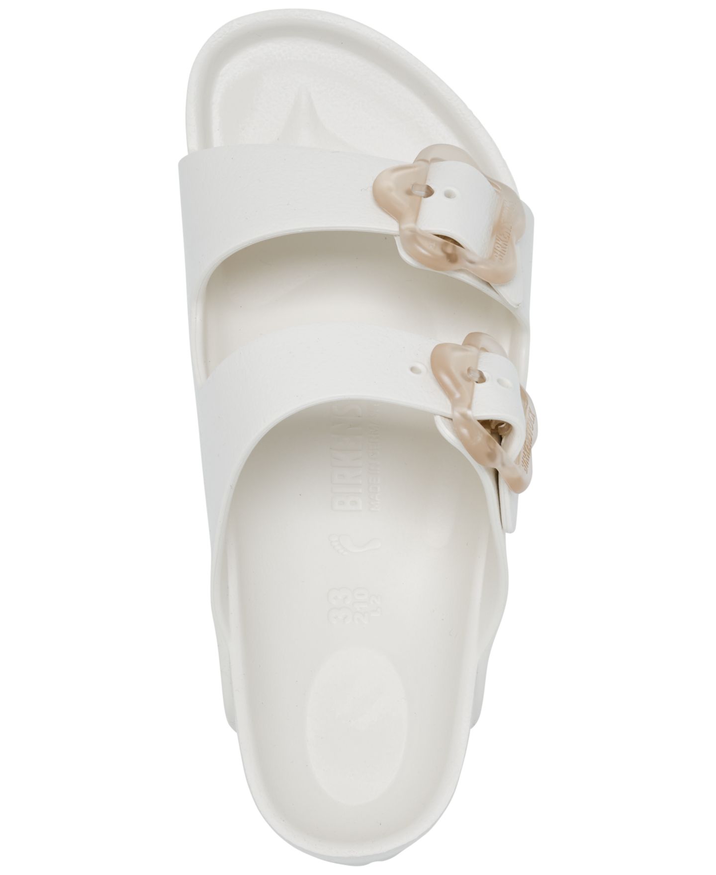 Сандалии Birkenstock Arizona EVA Flower Sandals from Finish Line для девочек, цвет: Яичная скорлупа — фото 4