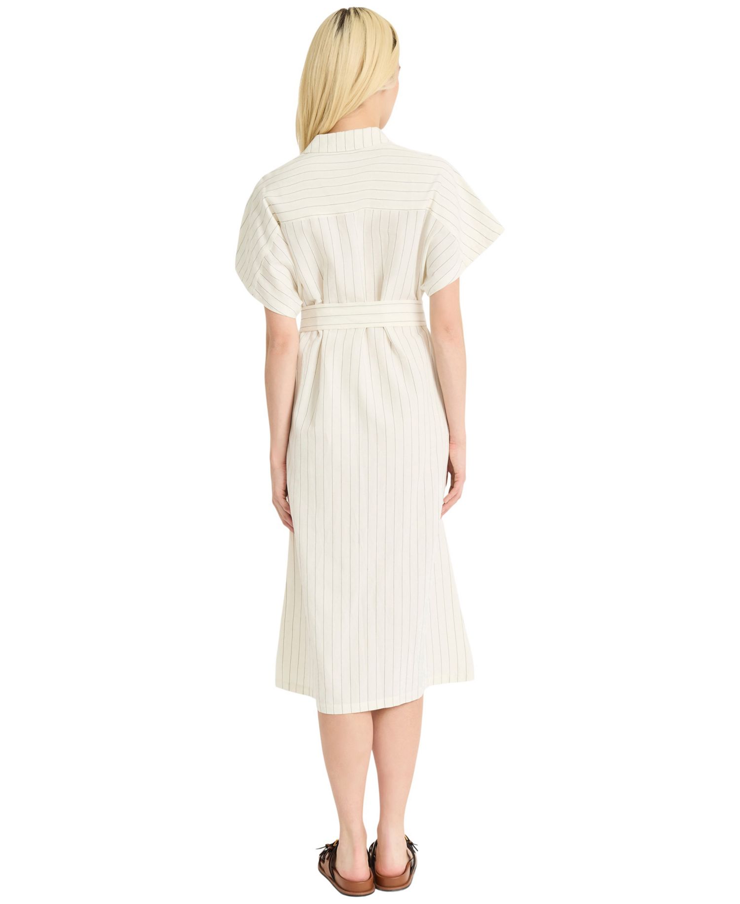 Women's Dolman-Sleeve Midi Shirt-Dress