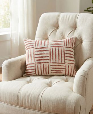 Grace Cotton Blend Decorative Pillow, 14" x 20"