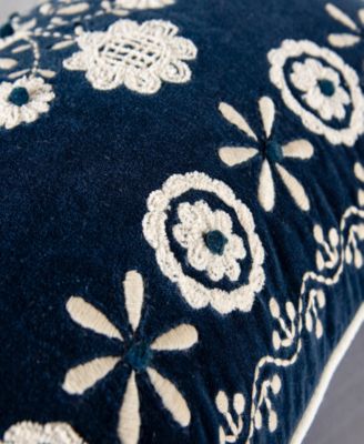 Minnie Cotton Velvet Decorative Pillow, 14" x 20"