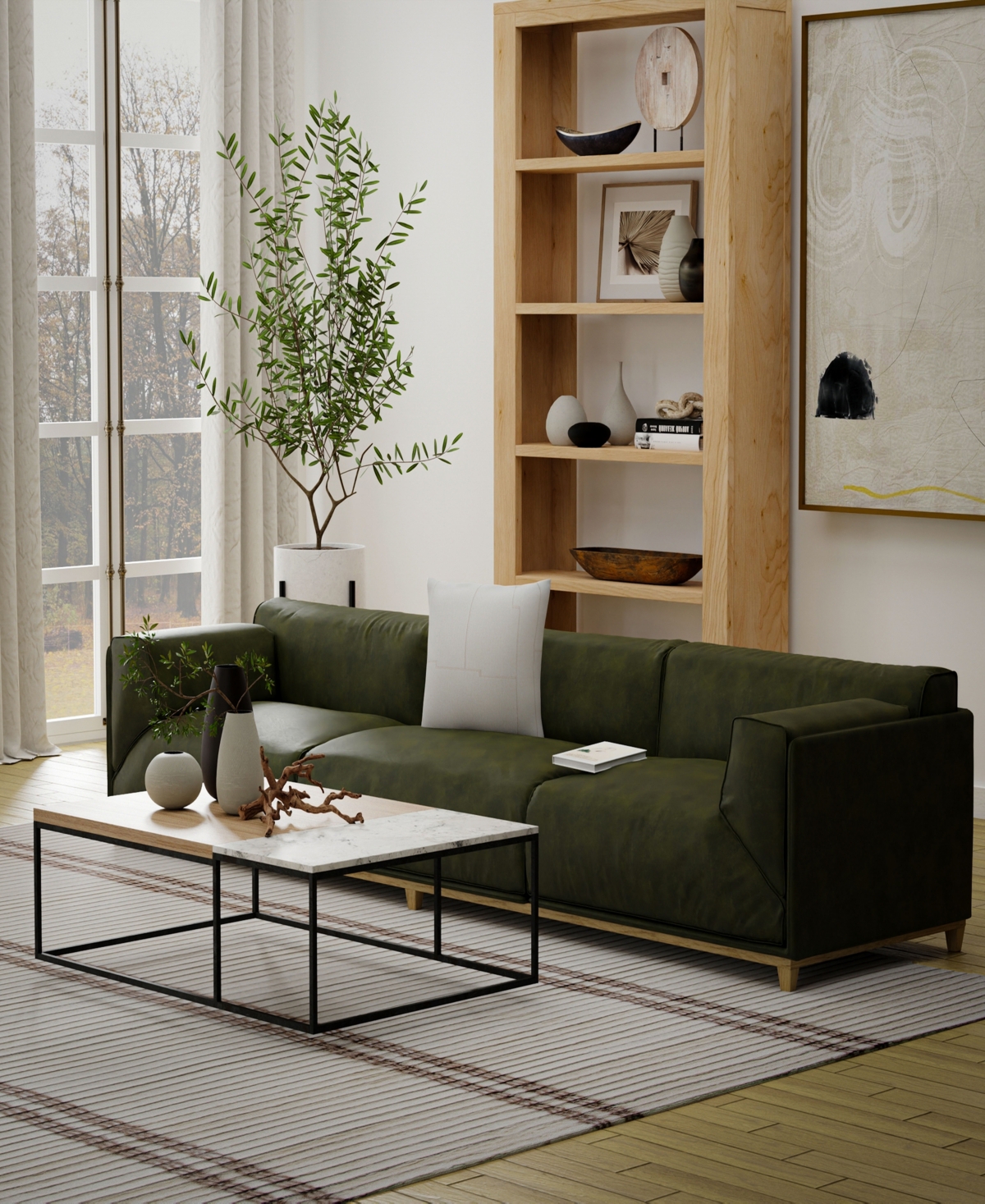 Rizzy Home Margaret Cotton Decorative Pillow, 20" x 20"