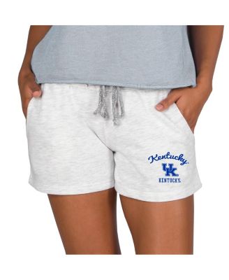 Women's Ash Kentucky Wildcats Mainstream French Terry Tri-Blend Shorts