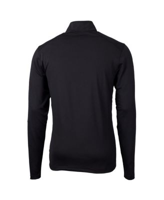 Men's Black Philadelphia Eagles Virtue Eco Pique Quarter-Zip