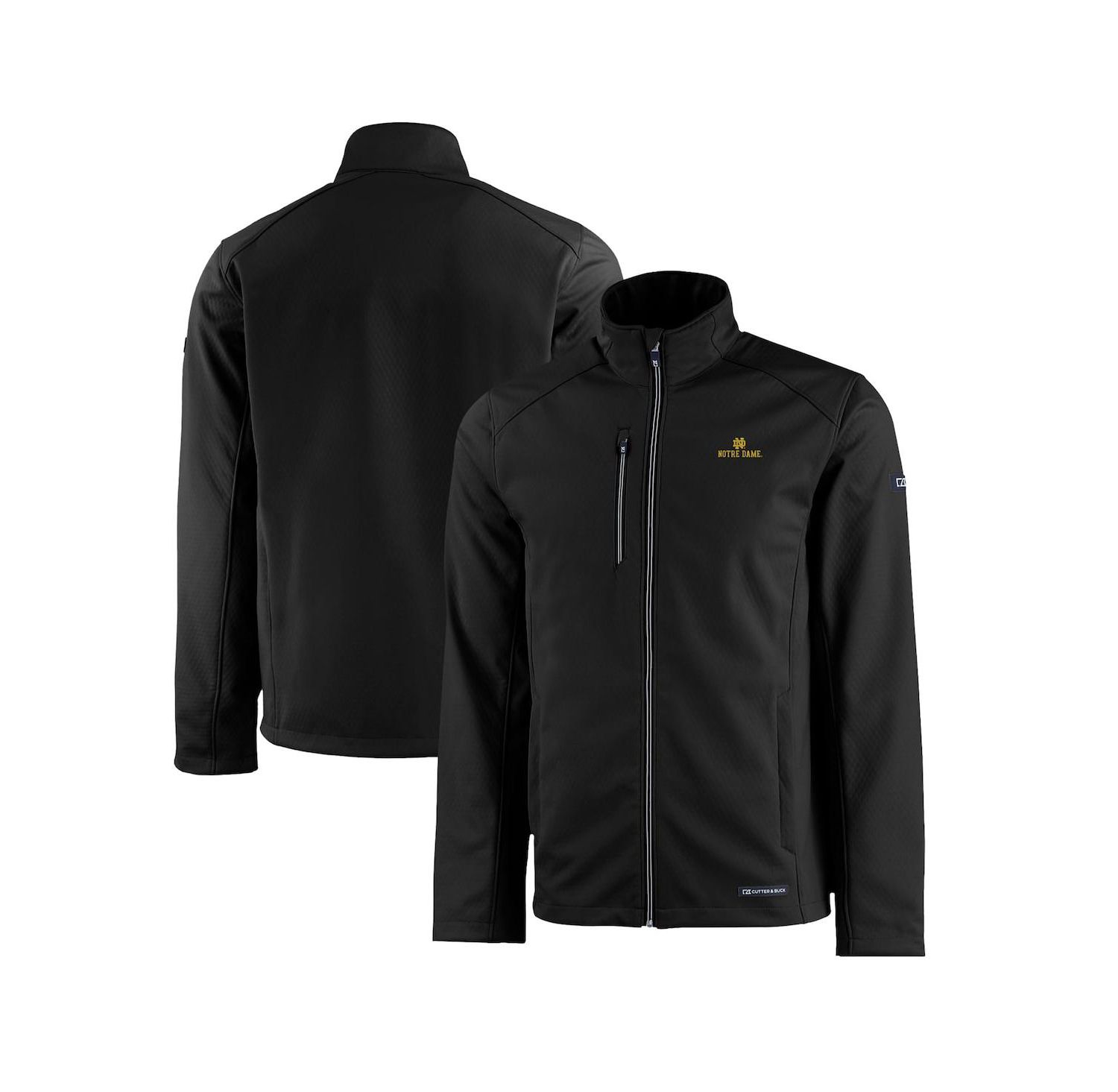 Men's Black Notre Dame Fighting Irish Evoke Eco Softshell Full-Zip Jacket