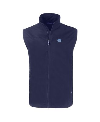 Men's Navy North Carolina Tar Heels Charter Eco Full-Zip Vest