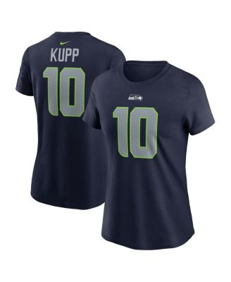 Women's Cooper Kupp College Navy Seattle Seahawks Player Name & Number T-Shirt