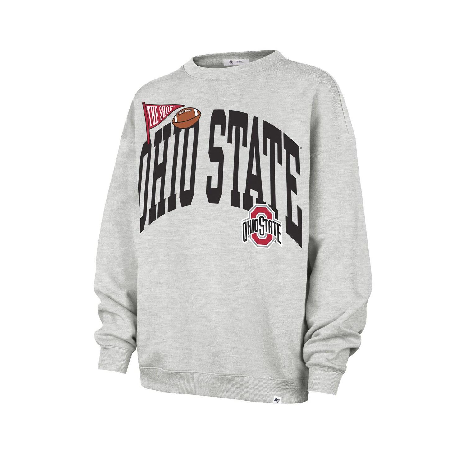 Women's Gray Ohio State Buckeyes Icon Fleece Sweatshirt