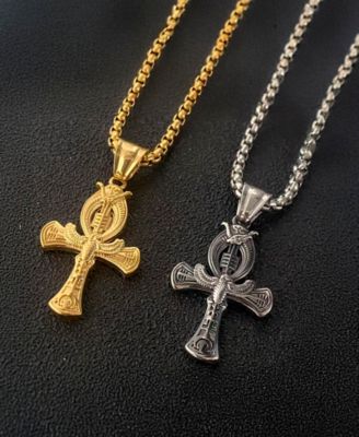 Men's Stainless Steel 22" Imperial Empire Pendant Necklace