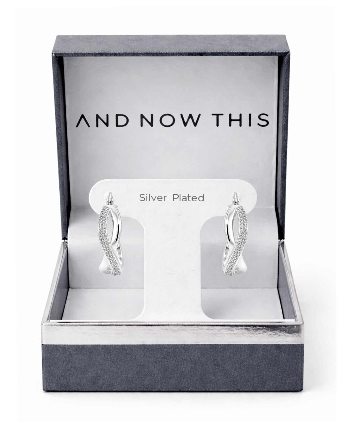 Crystal Infinity Hoop Earrings