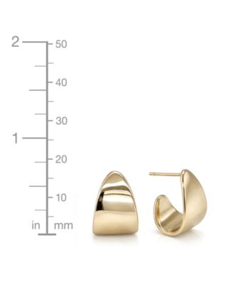 Post Push Back Hoop Earrings