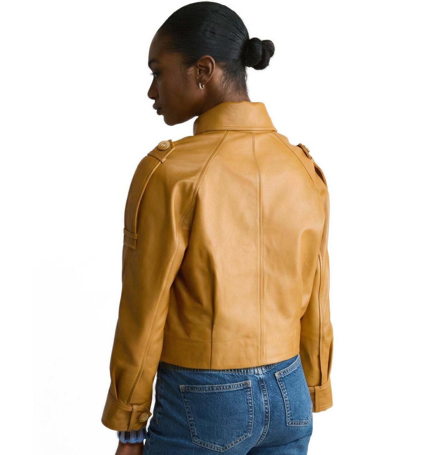 Women's Rose Leather Jacket