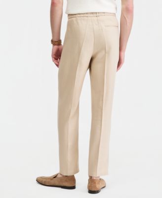 Men's Dressy Drawcord Linen Pants