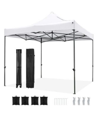 10x10 ft Pop-Up Canopy Gazebo with Wheeled Carry Bag