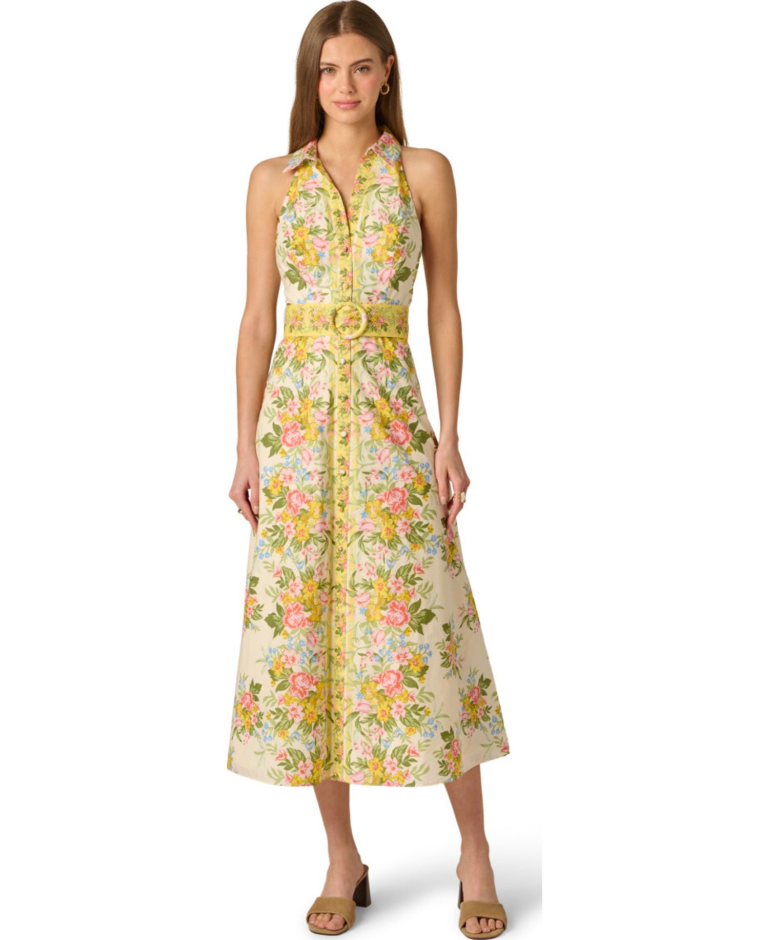 Women's Printed Sleeveless Dress