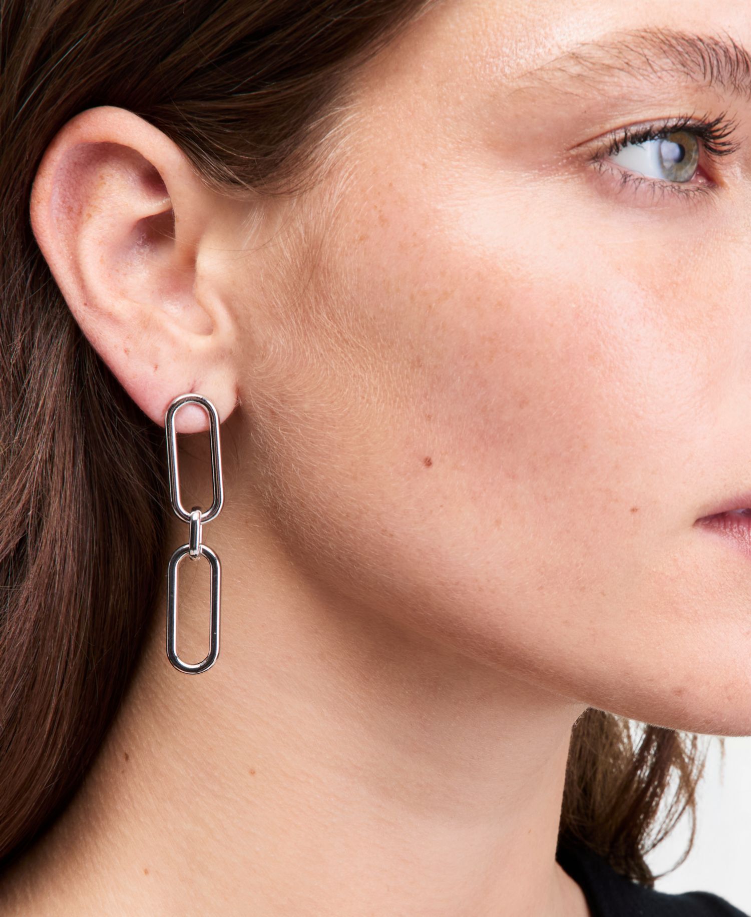 Link Linear Drop Earrings